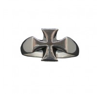 R002082 Genuine Sterling Silver Men Ring Cross Solid Stamped 925 Comfort Fit